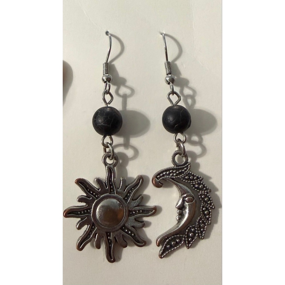 Celestial Sun & Moon Dangle Earrings ☀️🌙